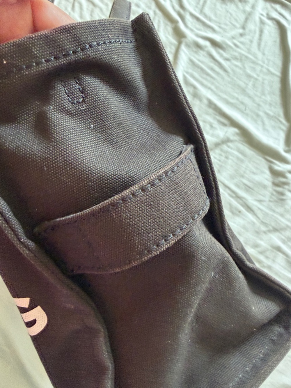 Marc Jacobs Black Canvas Tote Bag with Logo Strap - Picture 10 of 12